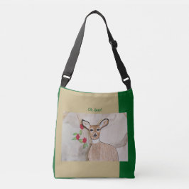 Bolsa Ajustável Oh veado! Verde-Floresta Castanha-clara