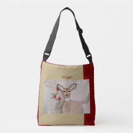 Bolsa Ajustável Oh veado! Vermelho Profundo, castanho claro