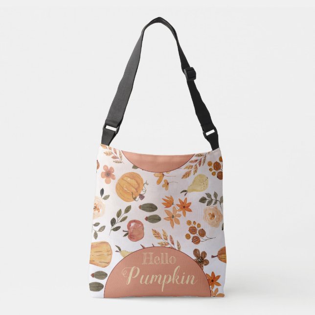 Bolsa Ajustável olá, abóbora (Frente)