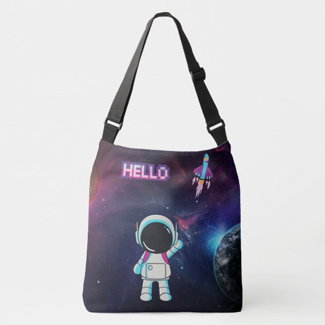 Bolsa Ajustável Olá do espaço. (Frente)