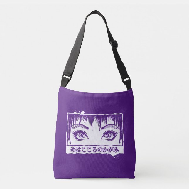 Bolsa Ajustável Olhos, A Janela Para A Alma, Ilustração De Manga (Frente)