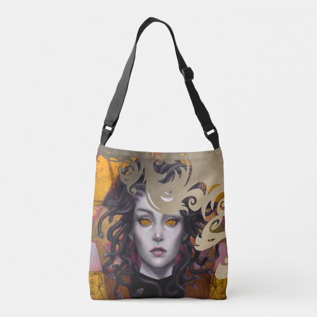 Bolsa Ajustável Olhos Medusa, Saco De Corpo Cruzado (Verso)