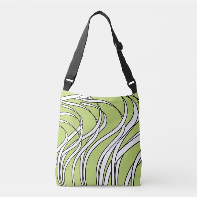 Bolsa Ajustável Onda submarina verde lima (Frente)