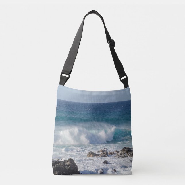 Bolsa Ajustável Ondas do Oceano Maui, Tropical (Frente)