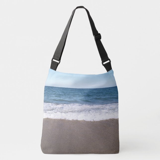 Bolsa Ajustável Ondas Suaves Lavando a Costa Arenosa (Frente)