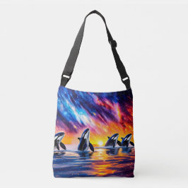 Bolsa Ajustável Orcas Sob Galaxy Sky 02 Design por Rich AMeN