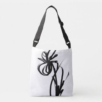 Bolsa Ajustável Orchid Blanc: Abstrato branco e preto