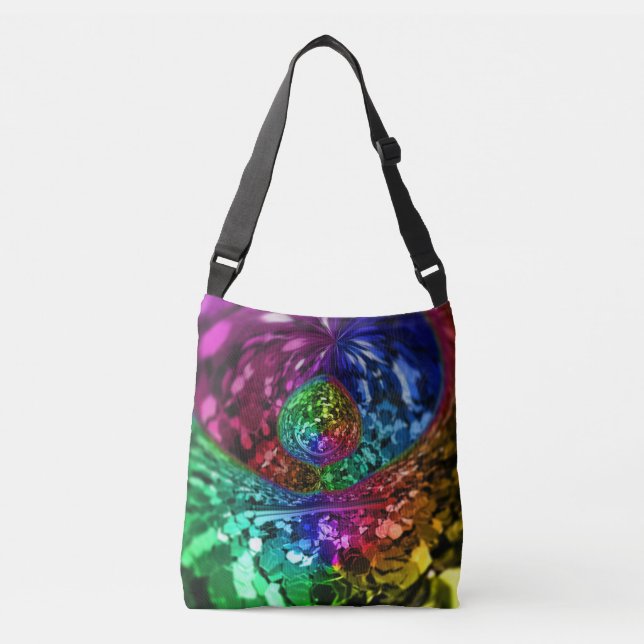 Bolsa Ajustável Orgulho gay Glitter Party Confetti Rainbow LGBT (Frente)