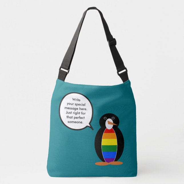 Bolsa Ajustável Orgulho gay Talking Ms Penguin Personalizado (Frente)