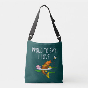 Bolsa Ajustável Orgulhoso de dizer que amo Koi!