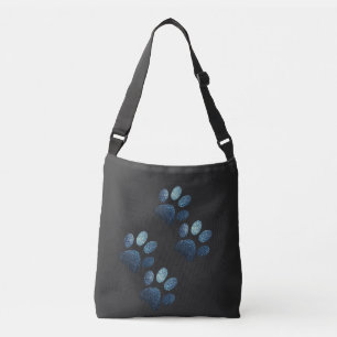 Bolsa Ajustável Os amigos do cachorro brilham azul escuro