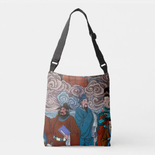 Bolsa Ajustável Os moradores da cidade no Templo em um