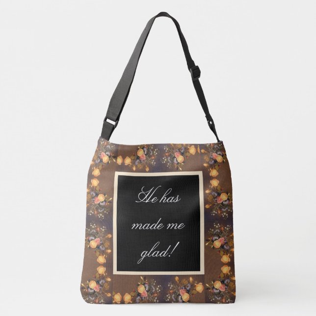Bolsa Ajustável Os salmos Jesus fazem-me a sacola contente de (Verso)