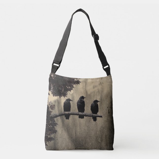 Bolsa Ajustável Os Três Pássaros Negros (Frente)