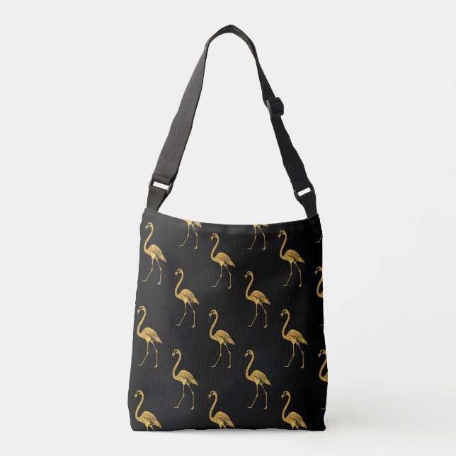 Bolsa Ajustável Ouro Flamingo Black TP (Frente)