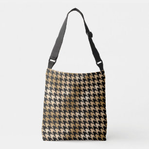 Bolsa Ajustável Ouro metálico fere dente, padrão de moda.