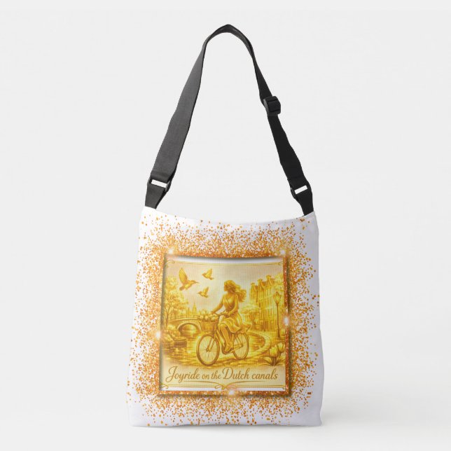 Bolsa Ajustável Ouro Pontes Em Arco Amsterdã Charme (Frente)