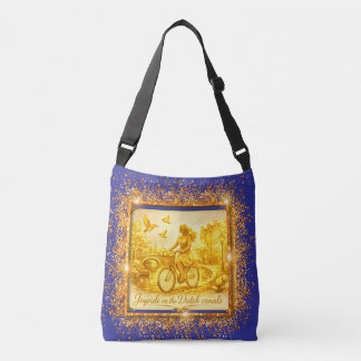Bolsa Ajustável Ouro Pontes Em Arco Amsterdã Charme