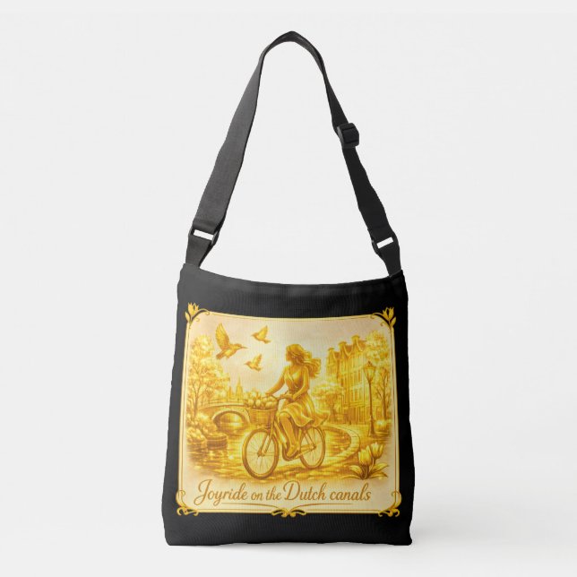 Bolsa Ajustável Ouro Pontes Em Arco Amsterdã Charme (Frente)