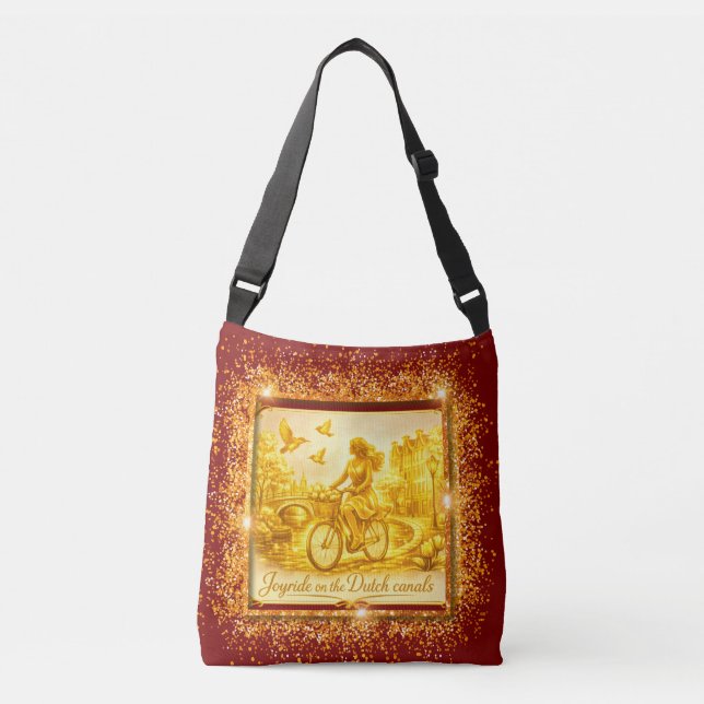 Bolsa Ajustável Ouro Pontes Em Arco Amsterdã Charme (Frente)