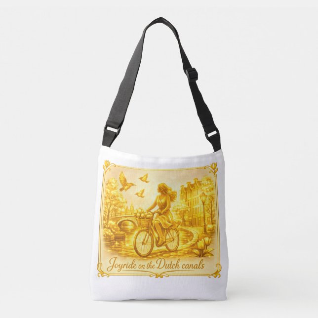 Bolsa Ajustável Ouro Pontes Em Arco Amsterdã Charme (Frente)
