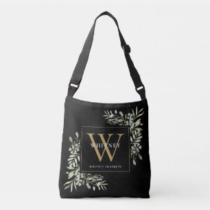 Bolsa Ajustável Ouro Preto Monograma Aquarela Verde