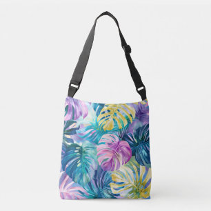 Bolsa Ajustável Ouro Watercolor - Folhas Tropicais