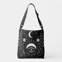 Ousado Preto e Branco Olho Boho