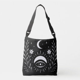 Bolsa Ajustável Ousado Preto e Branco Olho Boho