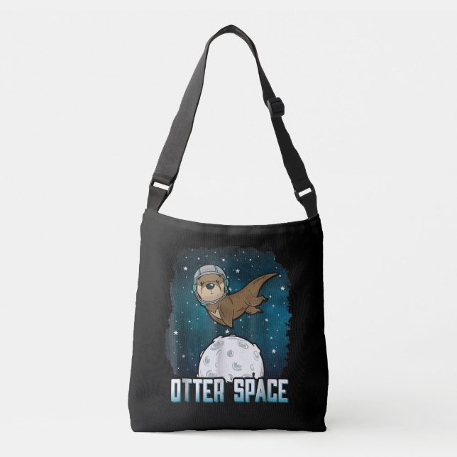 Bolsa Ajustável Outro Espaço| Funny Otter Space Animal (Frente)
