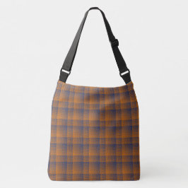 Bolsa Ajustável Padrão Abstrato Xadrez Laranja Roxo