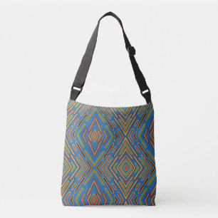 Bolsa Ajustável Padrão Azul Verde do Sudoeste