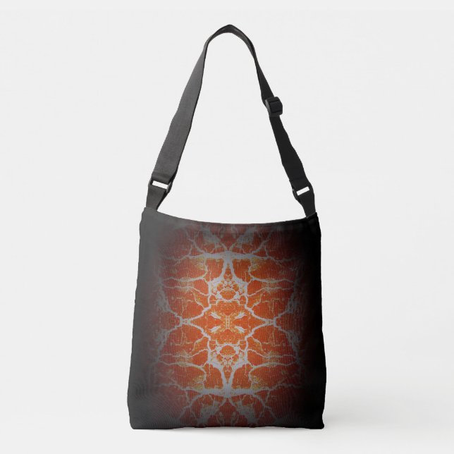 Bolsa Ajustável Padrão caleidoscópio laranja (Frente)