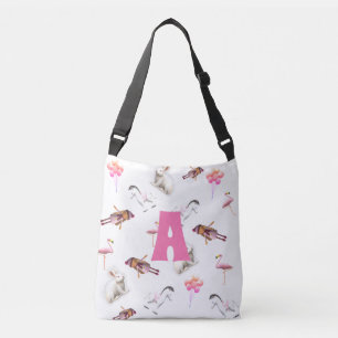 Bolsa Ajustável Padrão Coletivo Rosa Monograma