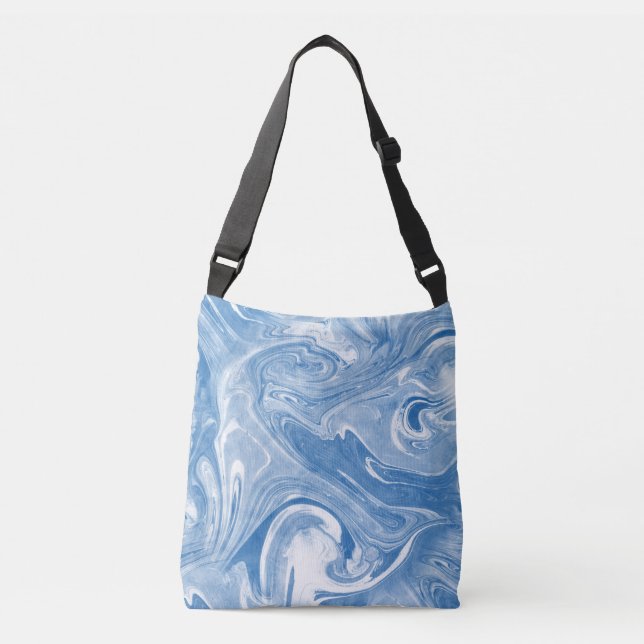 Bolsa Ajustável Padrão Colorido de Arte Marble. (Frente)