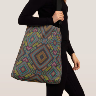Bolsa Ajustável Padrão Colorido de Graffiti Grunge