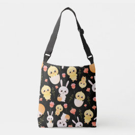 Bolsa Ajustável Padrão contínuo de adoráveis coelhinhos e pintinho