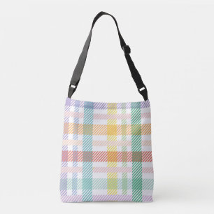 Bolsa Ajustável Padrão contínuo xadrez cor leve Colorido