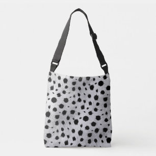 Bolsa Ajustável Padrão das manchas Dalmáticas em preto e branco