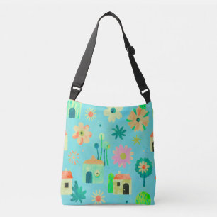 Bolsa Ajustável Padrão de Aldeia Floral Caprichosa