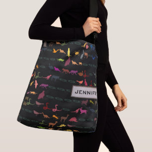 Bolsa Ajustável Padrão De Animais De Corte Retro