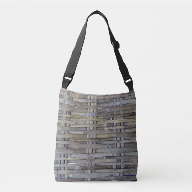 Bolsa Ajustável Padrão de bambu entrelaçado (Frente)