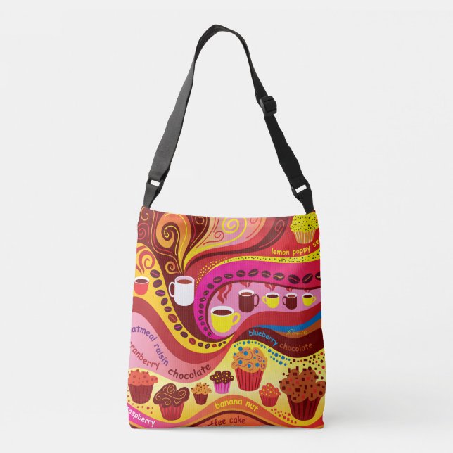 Bolsa Ajustável Padrão de Café e Muffins (Verso)