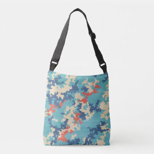 Bolsa Ajustável Padrão de Carga Única Azul de Camo Summer