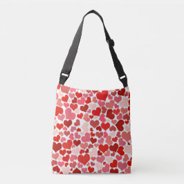 Bolsa Ajustável Padrão De Corações, Corações Vermelhos, Amor