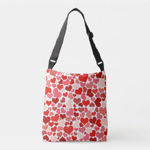 Bolsa Ajustável Padrão De Corações, Corações Vermelhos, Amor
