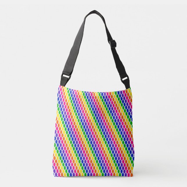 Bolsa Ajustável Padrão de Cores Arco-íris (Frente)