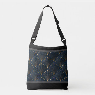 Bolsa Ajustável Padrão de decoração azul e dourado
