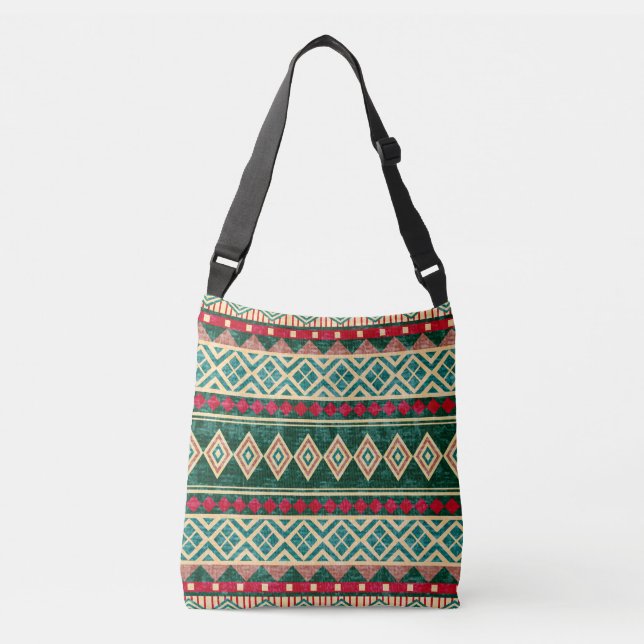 Bolsa Ajustável Padrão de Estilo Geométrico Africano abstrato (Frente)
