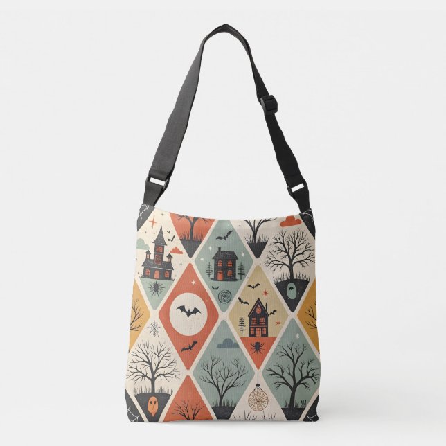Bolsa Ajustável Padrão de fantasma escuro (Frente)